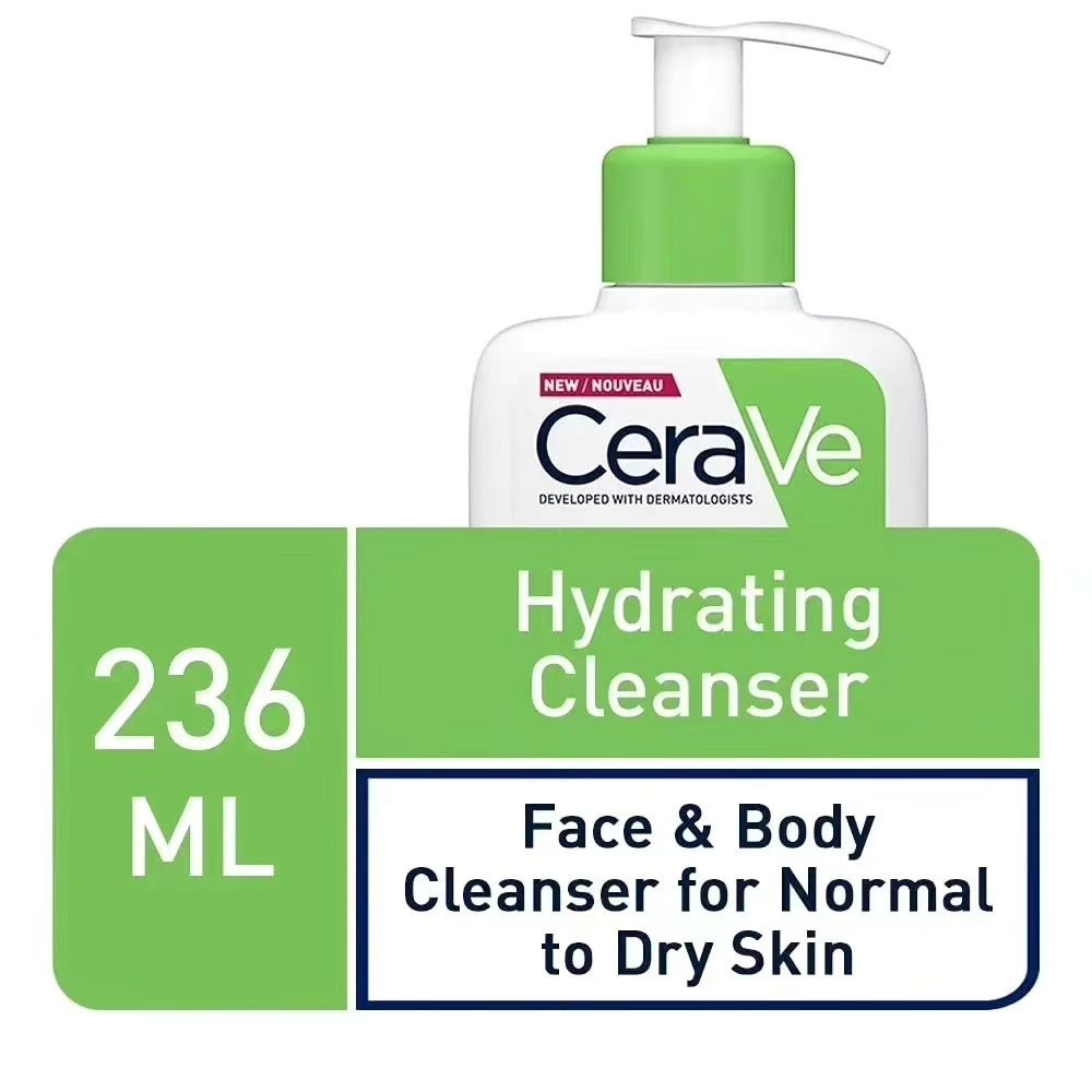 CeraVe Hydrating Cleanser 236ml – Face Wash for Normal to Dry Skin