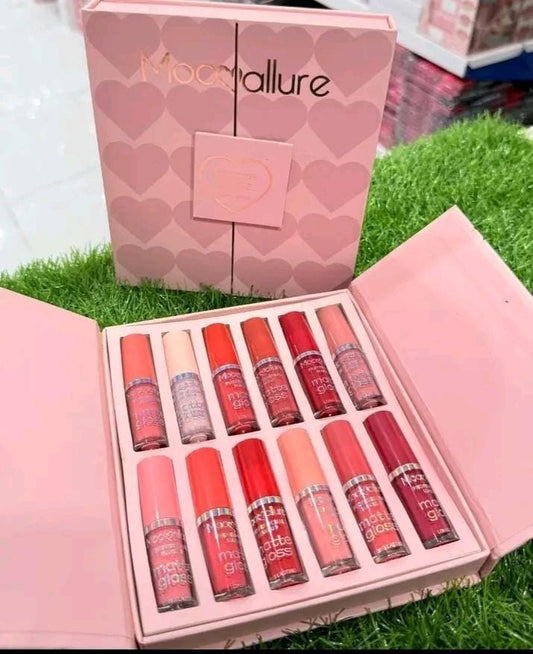Mocallure 12 Pcs High Pigmented Lip Gloss Set