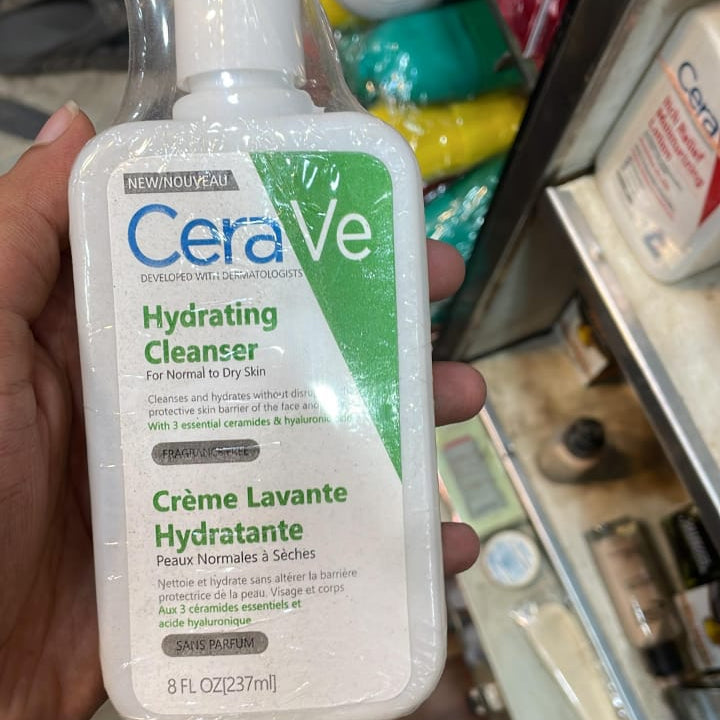 CeraVe Hydrating Facial Cleanser 237ml – Face Wash for Normal to Dry Skin
