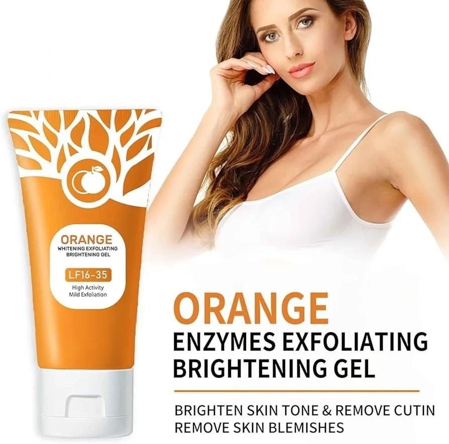 Orange Enzyme Exfoliating & Brightening Gel – Gentle Face Exfoliator