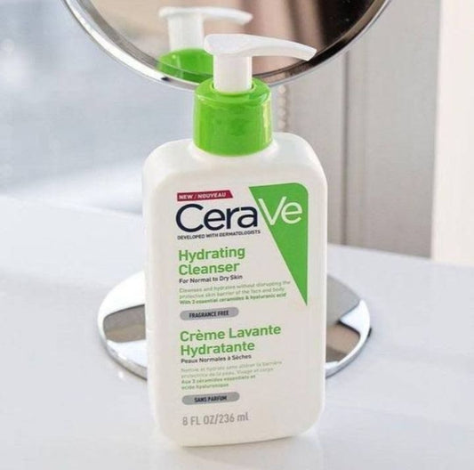 CeraVe Hydrating Cleanser 236ml – Face Wash for Normal to Dry Skin