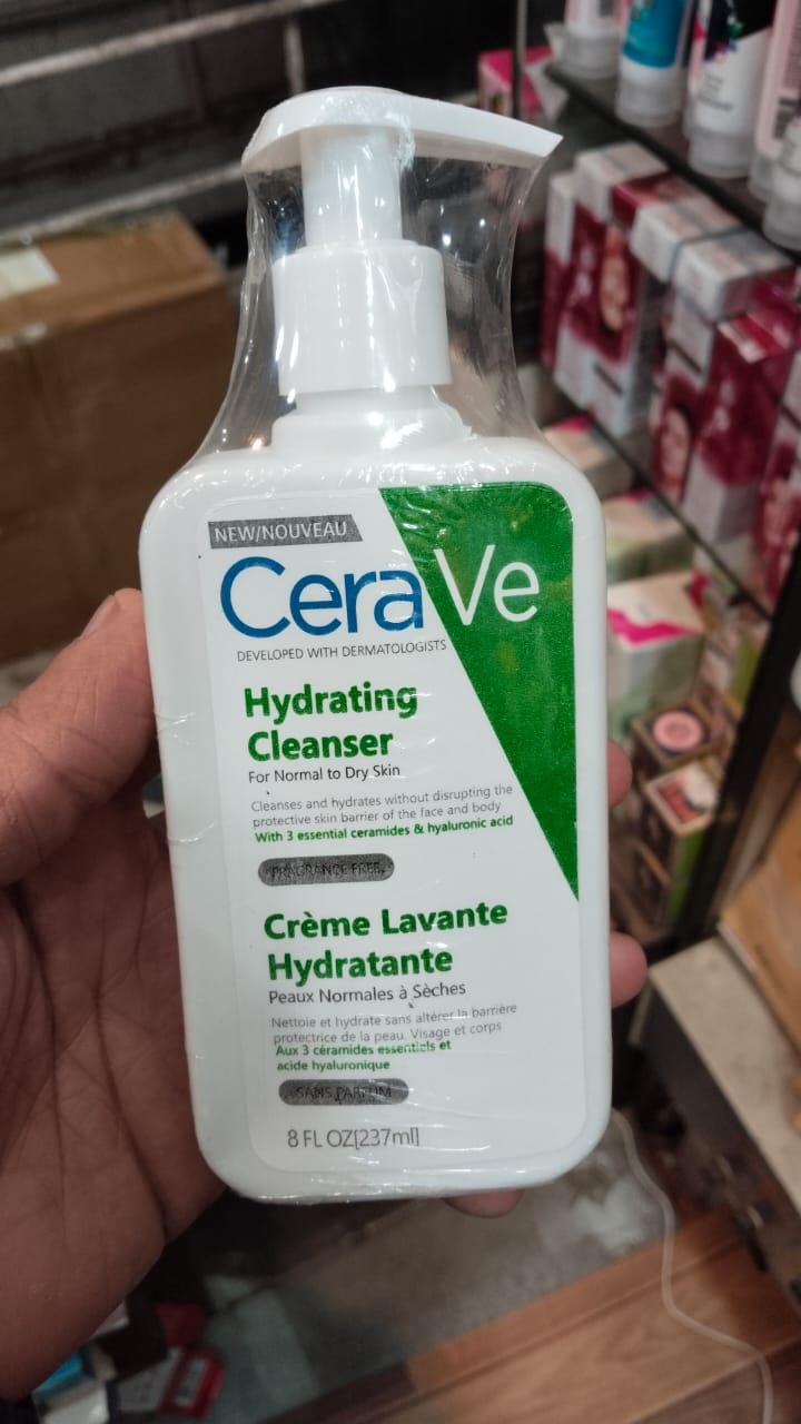 CeraVe Hydrating Cleanser 236ml – Face Wash for Normal to Dry Skin