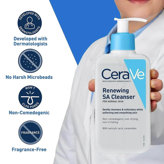CeraVe Renewing SA Cleanser – Salicylic Acid Face & Body Wash (237ml)
