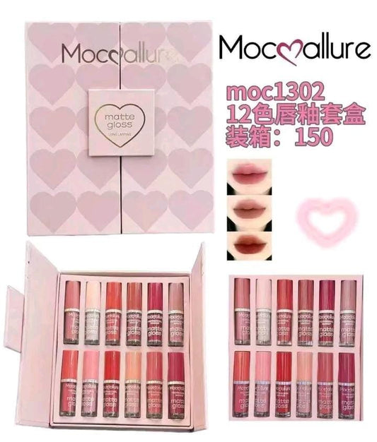 Mocallure 12 Pcs High Pigmented Lip Gloss Set